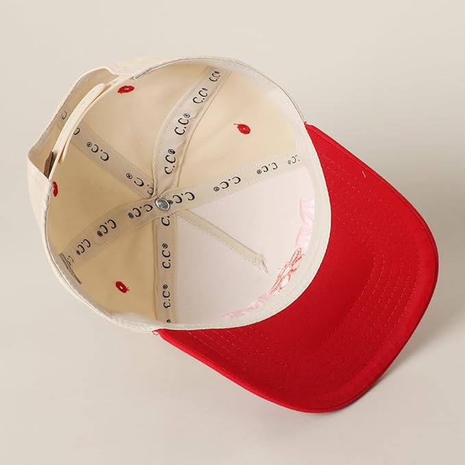 MIRMARU Two-Tone Vintage Canvas Trucker Hats for Men & Women, Adjustable Size Baseball Caps with Trendy Embroidered Design