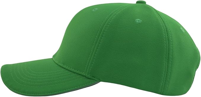 TSSGBL Men's Plain Baseball Hat - OSFM & XXL Big Head Fit，Adjustable Structured Ball Cap with Reflective Sandwich Brim