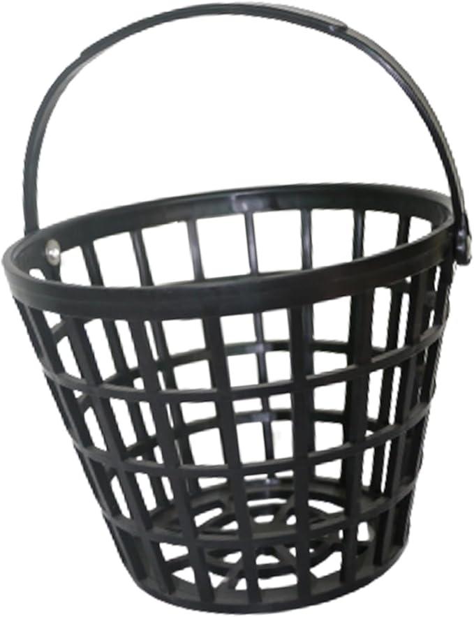 SM SunniMix Unbreakable Golf Ball Basket, Golfball Container with Handle Ball Holder Contains 25/50/100 Balls Range Accessories
