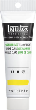 Liquitex Professional Heavy Body Acrylic Paint, 2-oz Tube, Cadmium Free Yellow by Liquitex