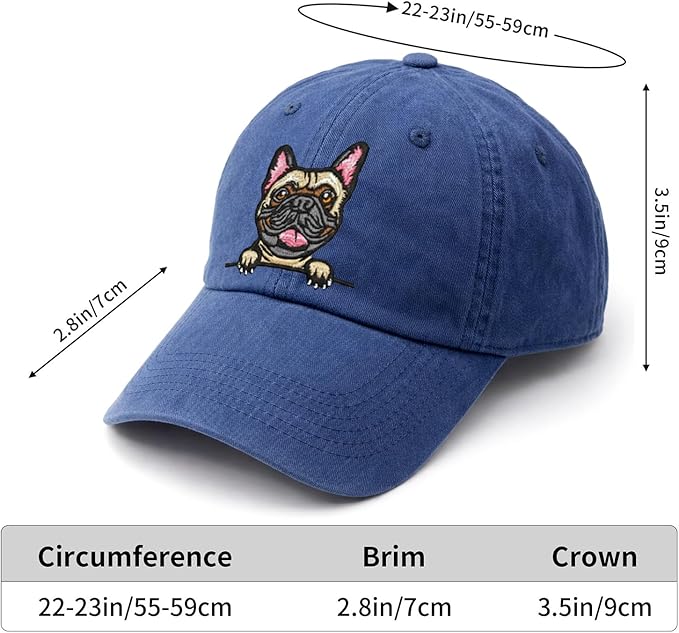 Pet Dog Lover Gifts,Embroidered Dog Baseball Hats for Men Women Dad Mom