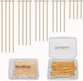 100pcs 18K Gold Filled Flat Head Pins Non Tarnish Craft Earring Bracelet by MICROAMOY