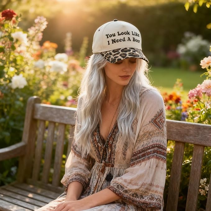 Hat Funny Embroidered Trucker Hat Adjustable Two Tone Snapback Canvas Baseball Cap for Womens