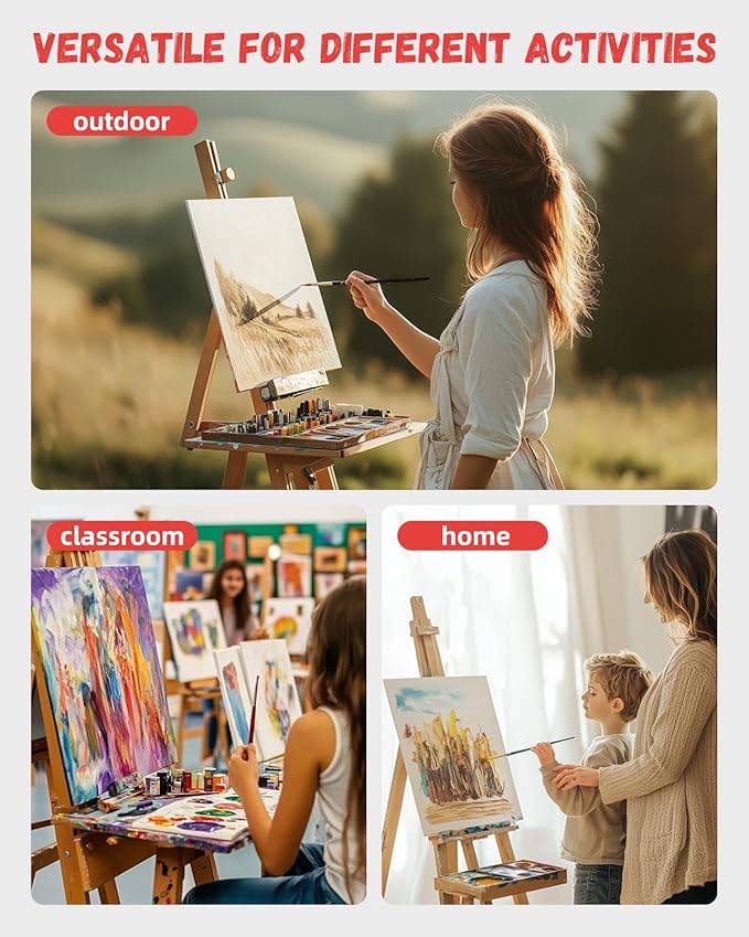 Simetufy 4 Pack Flat Canvas Boards - Image 6