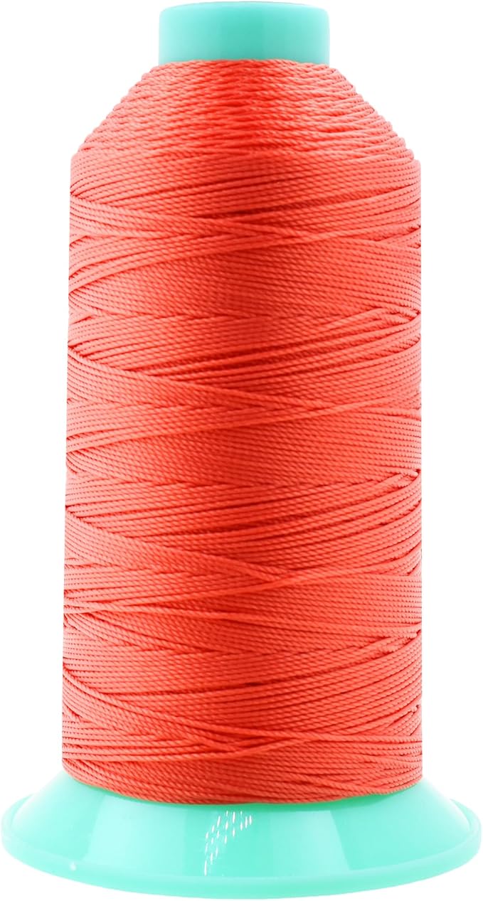 Mandala Crafts Bonded Nylon Thread Coral Heavy Duty Sewing Threads by MandalaCrafts