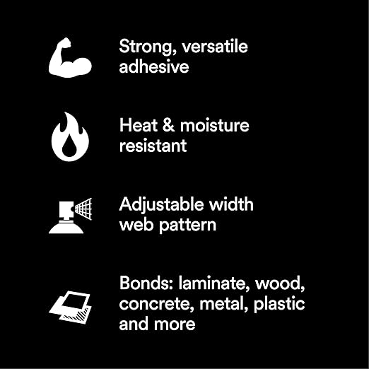 3M Hi-Strength 90 CA Spray Adhesive, Low VOC, Bonds Laminate, Net Wt 19 oz - Image 11