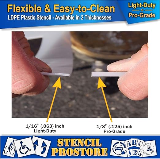 Pavement Stencils - 36 in - Electric Vehicle Silhouette - 35'' x 41'' x 1/16" - - Image 4