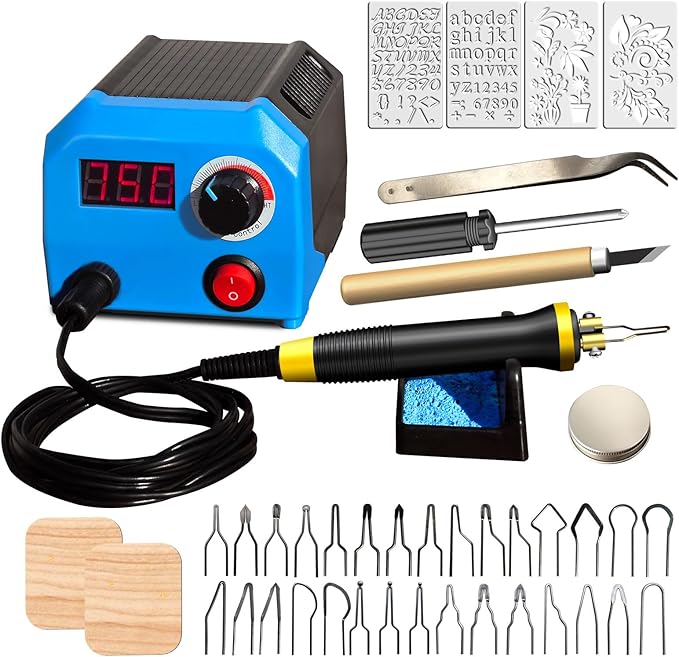 LH55-1 wood burning kit, wood burning tool, digitally adjustable temperature by FIRElood