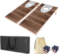 4×2FT Cornhole Board Set, Wooden Corn Hole Games by QZZIZ