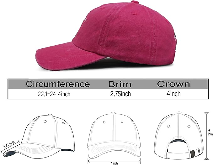 Christian Redeemed Cross Nails Hats for Men Women, Vintage Adjustable Cotton Embroidered Front & Back Baseball Cap