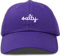 DALIX Salty Embroidered Cotton Beach Baseball Cap Adjustable Dad Hat Womens