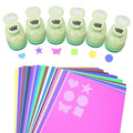 UCEC Hole Punch 1 Inch Craft Hole Punch Shapes, 36 Pieces Hole Puncher by UCEC