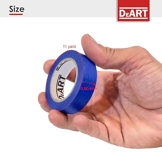 Colored Masking Tape, 264 Ft x 0.6 inch MIni Color Painters Tape - Image 8