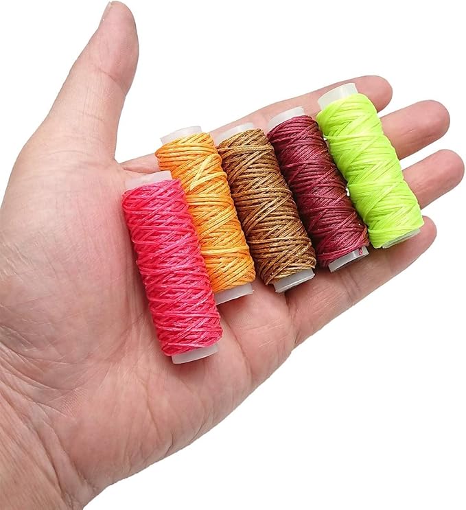 48 Colors Waxed Thread, Leather Sewing, Hand Stitching Thread - Image 2