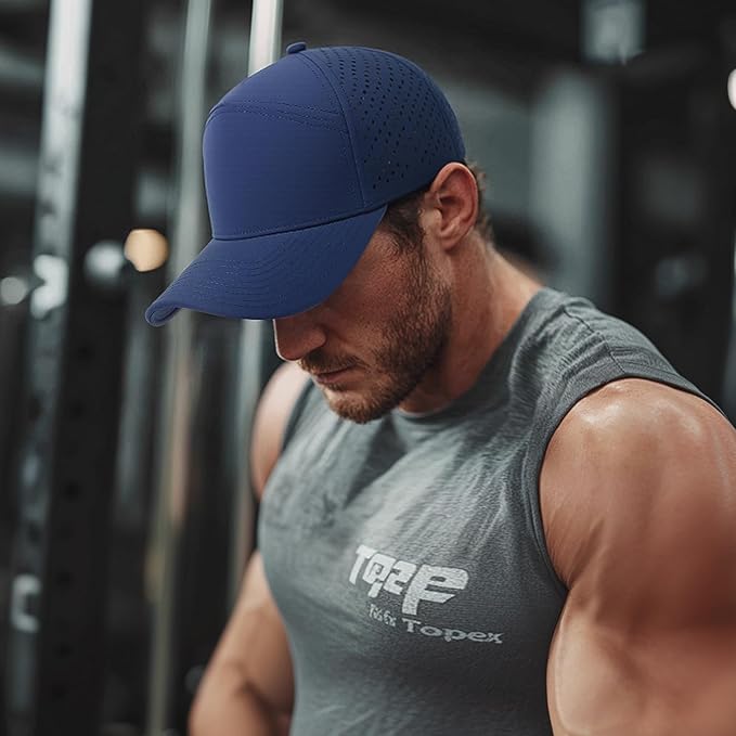 HH HOFNEN Quick Dry Baseball Cap Mesh Snapback Hat Sun and Rain Protection Structured Golf Trucker Hats for Men Women