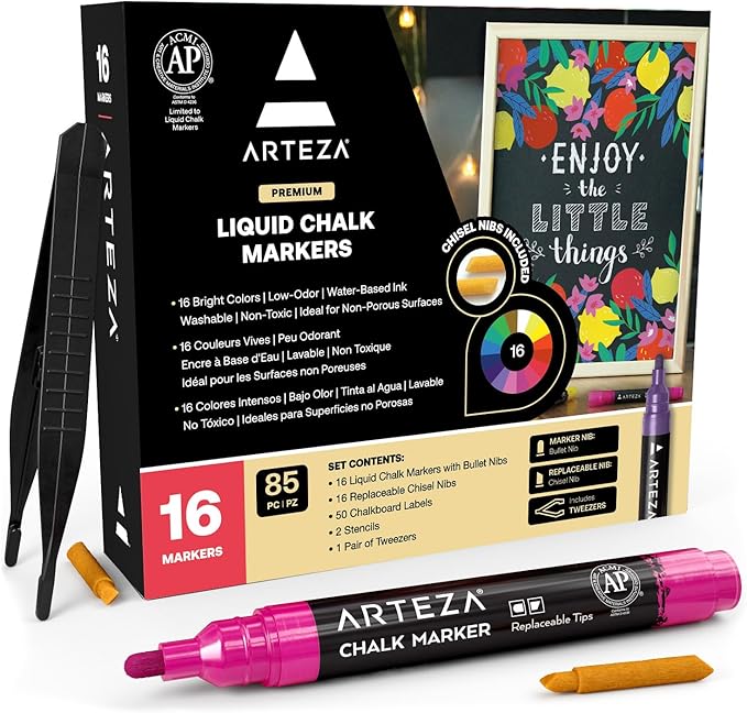 ARTEZA Liquid Chalk Markers, Chalkboard Pens by ARTEZA