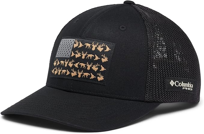 Columbia Unisex-Adult PHG Game Flag Mesh Ball Cap - Low Crown