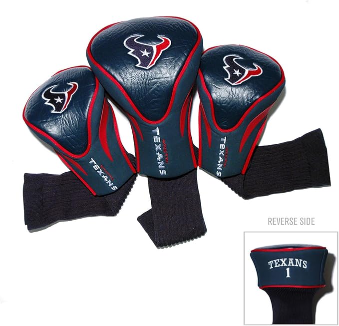 Team Golf NFL San Diego Chargers Contour Golf Club Headcovers (3 Count) Numbered 1, 3, & X, Fits Oversized Drivers, Utility, Rescue & Fairway Clubs, Velour Lined for Extra Club Protection