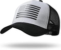 American Flag Trucker Hat - Snapback Hat, Baseball Cap for Men Women - Breathable Mesh Side, Adjustable Fit - for Casual Wear