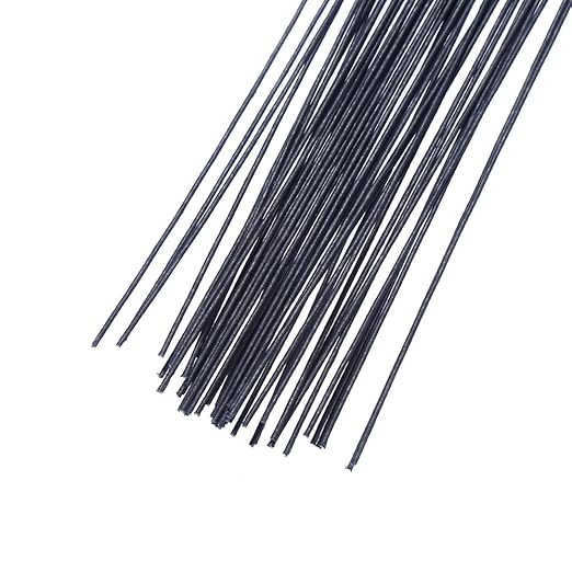 Decora 20 Gauge Black Floral Wire 16 inch, 50/Package - Image 2
