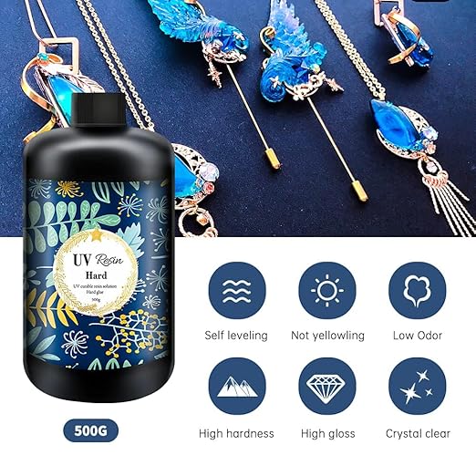 Crystal Clear Hard UV Resin Upgraded Formula Ultraviolet Fast Curing - Image 4