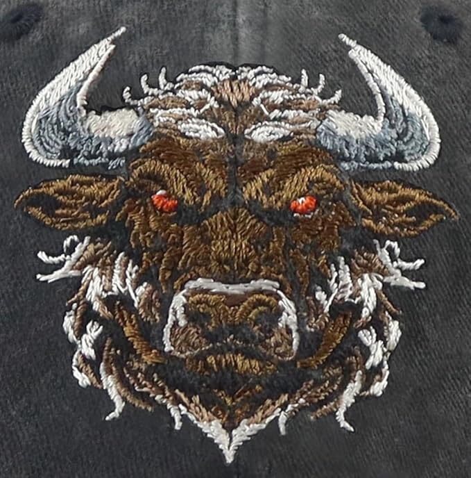 Unisex Adjustable Animal Hat for Men Women, Classic Cotton Wild Animals Embroidered Baseball Cap