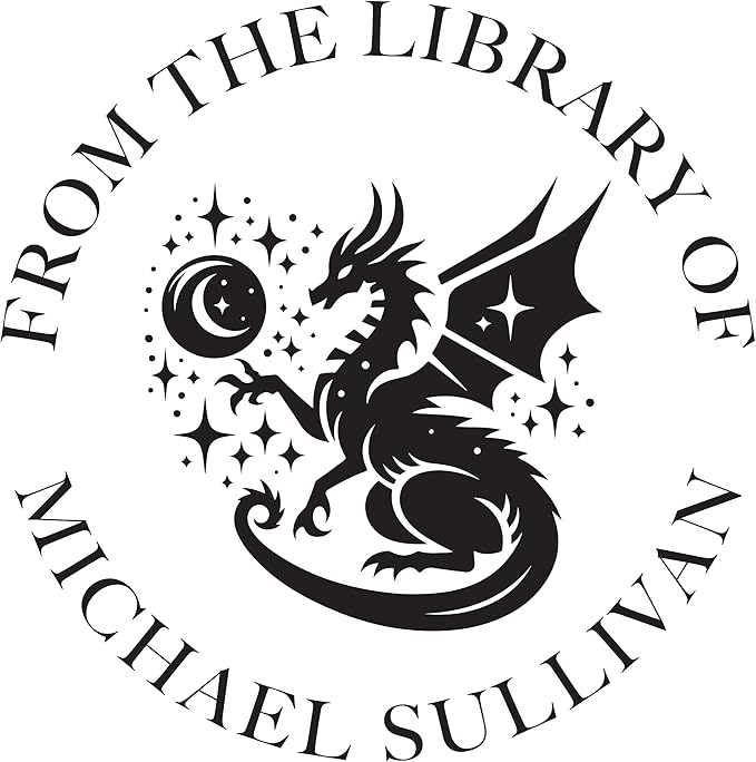 Dragon Book Embosser, Custom Round Library Book Embosser, Fantasty Fiction - Image 2