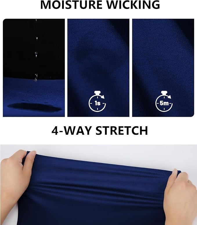 ZITY Mens Golf Shirt Short Sleeve Sport Moisture Wicking Performance Print Golf Polo Shirts for Men Collared Casual T-Shirt