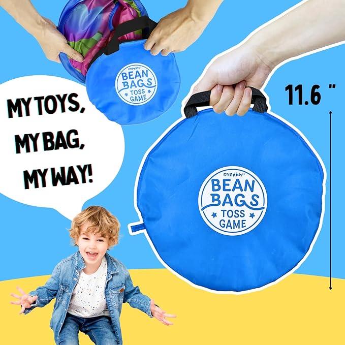 2 in-1 Dinosaur and Spaceship-Themed 27-inch Bean Bag Toss Game Set - Image 9