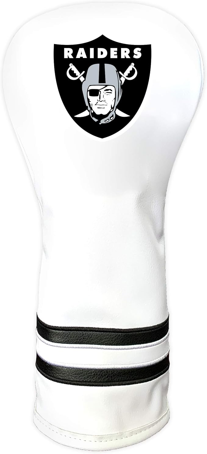 Team Golf NFL Pittsburgh Steelers White Vintage Fairway Head Cover White Vintage Fairway Golf Club Headcover, Form Fitting Design, Retro Design