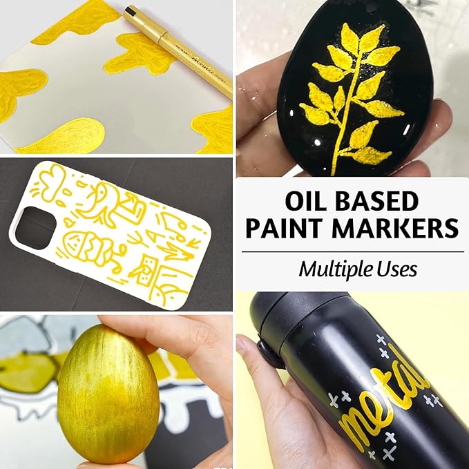 SFAIH Acrylic Gold Paint Pens - Image 3