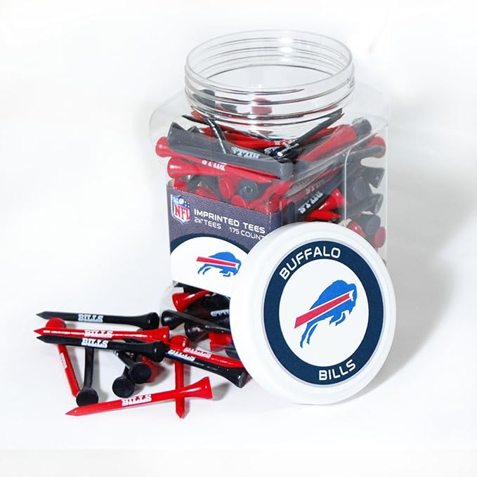 Team Golf NFL Green Bay Packers Jar Of 175 Golf Tees 2-3/4" Golf Tees, 175 Pack, Regulation Size, Multi Team Colors