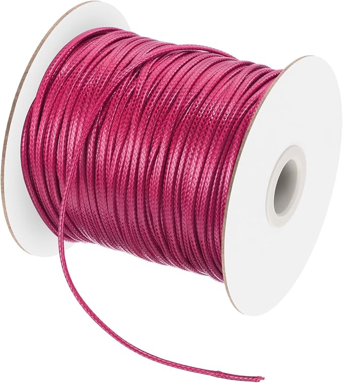 MECCANIXITY Waxed Cord 2mm Waxed Polyester Cord 98 Yard Wax String by MECCANIXITY
