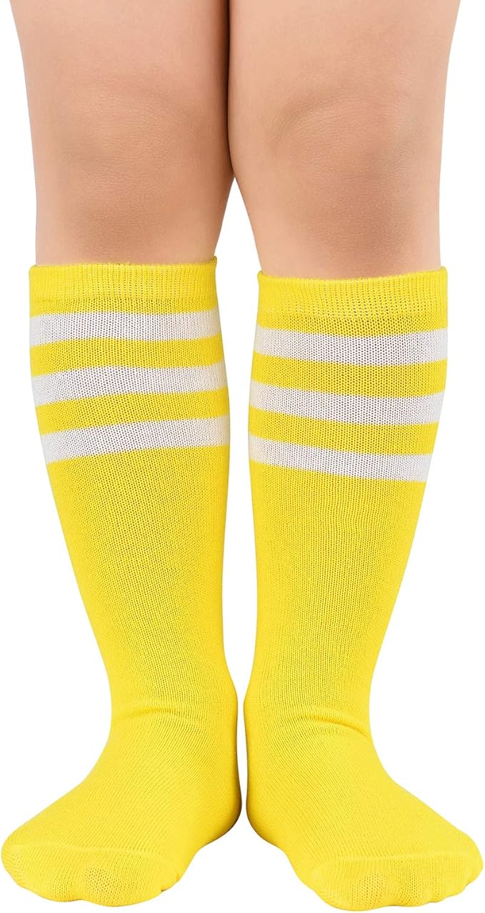 American Trends Kids Toddler Soccer Socks Youth Baseball Softball Football Socks Knee High Accessories for Girls