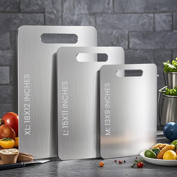 2 PackTitanium Cutting Boards 100% Pure Titanium - Image 6