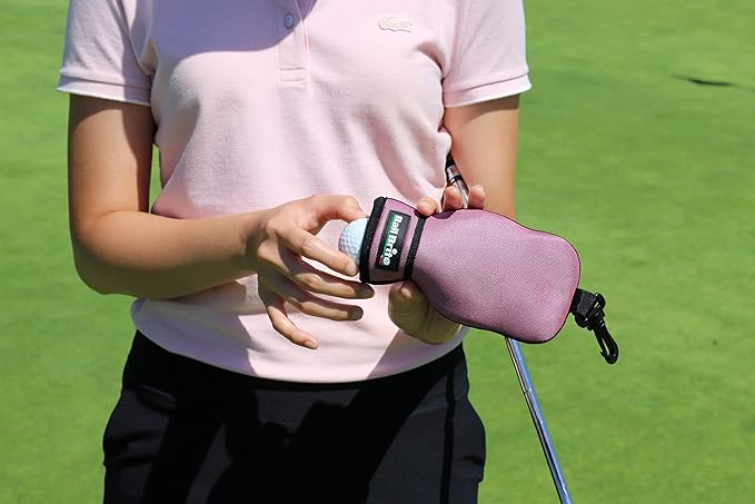 BallBrite Portable Golf Ball Cleaner — Patented Pocket Washer for the Putting Green — Moisture-Lock Technology — Machine Washable — Golf Gift for Men and Women