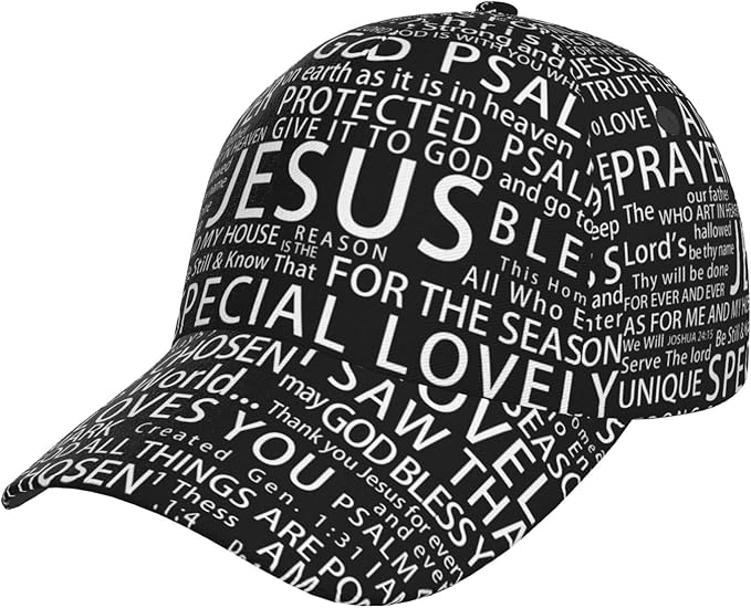 Jesus Baseball Cap Christian Trucker Hat Easter Hats Religion Snapback Cap Adjustable for Women Men