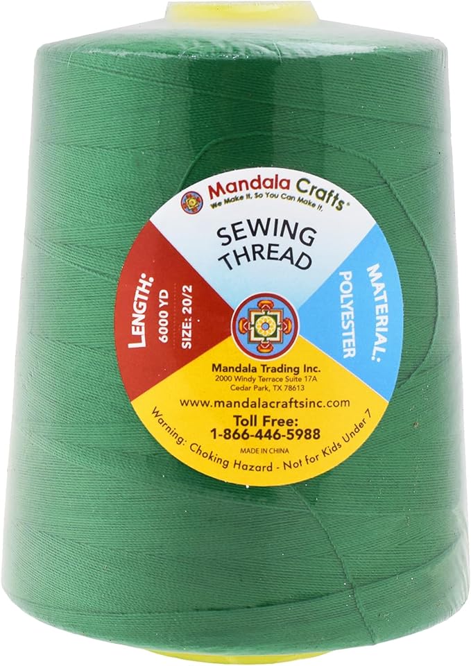 Mandala Crafts 4 Pack of Serger Threads Cones Spools - Image 3