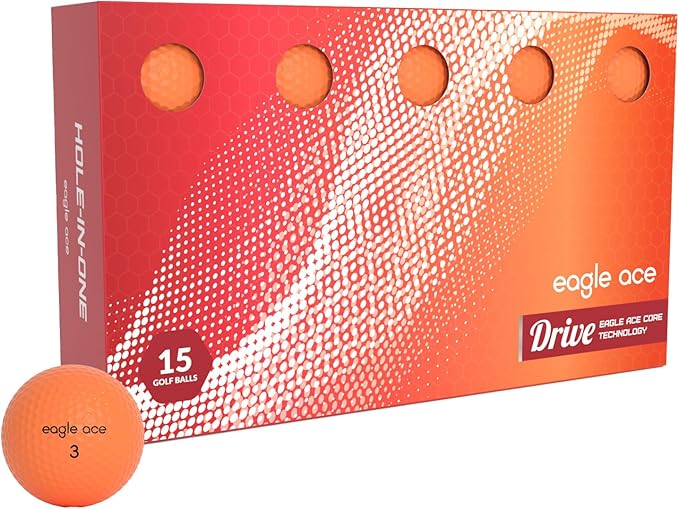 Eagle Ace™️ Drive Golf Balls-2 Layers-Maximum Distance,Optimal Spin Control (2024 Version