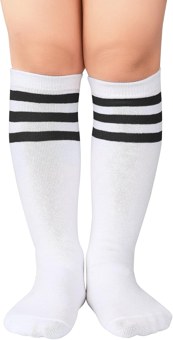 American Trends Kids Toddler Soccer Socks Youth Baseball Softball Football Socks Knee High Accessories for Girls