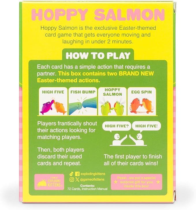 Exploding Kittens Hoppy Salmon 3-6 Players - Image 2