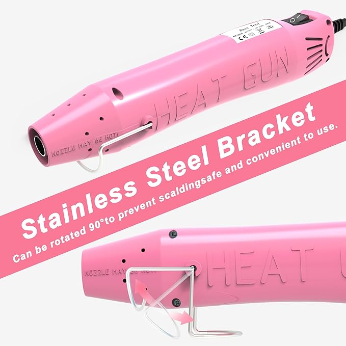 Heat Gun, Mini Heat Gun for Shrink Tubing, Portable Heat Gun for DIY Crafts - Image 5
