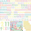 221 Pcs Bulletin Board Letters Round Alphabet Number Punctuation Symbol Combo by Humyoun