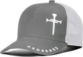 Christian Hats for Men Women with Gift Box, Embroidered Three Nails Cross Baseball Caps, Adjustable Mesh Outdoor Hat