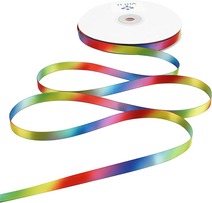 MEEDEE Rainbow Satin Ribbon by MEEDEE