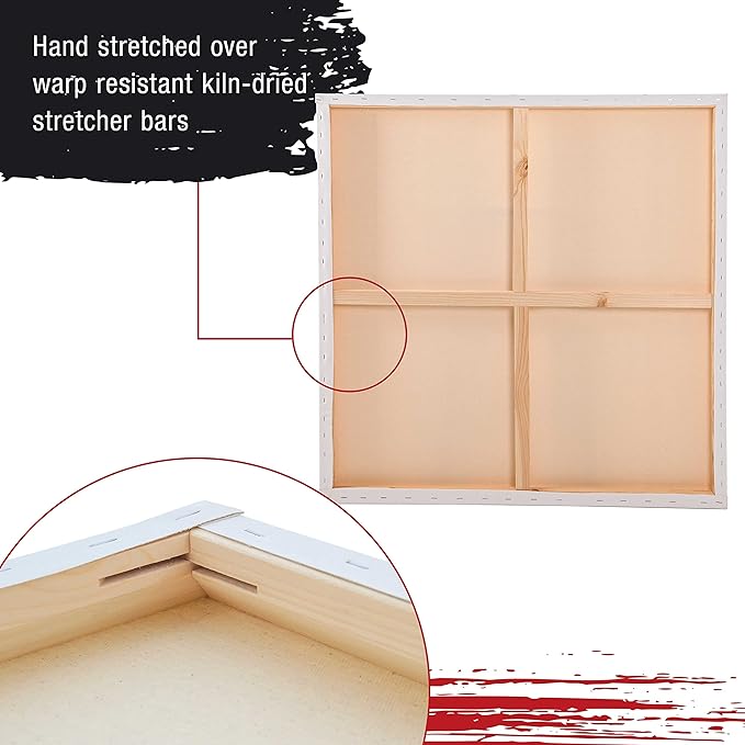 U.S. Art Supply X-Large Stretched Canvas - Image 5