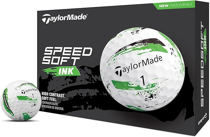 TaylorMade SpeedSoft Golf Balls, Maximum Distance with Ultra-Soft Feel, Perfect for Off The Tee and Around The Green