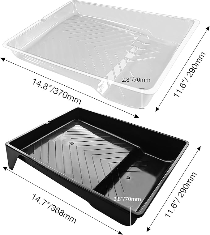 Great Andrew 4 Pack Paint Tray Liners 9 Inch, Paint Roller Trays, Paint Pan - Image 2