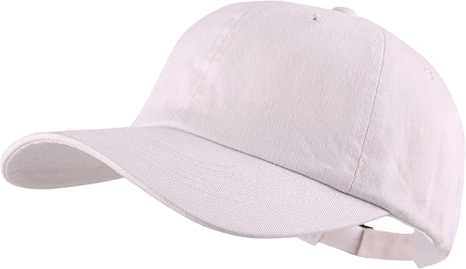 LANGZHEN Unisex Baseball Cap 100% Cotton Fits Men Women Washed Denim Adjustable Dad Hat