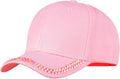 Hoce Fashion Rhinestone Denim Baseball Cap Studded Bling Hat for Women